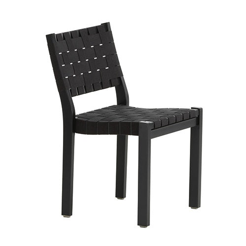 Chair 611 ブラックラッカー SH425mm