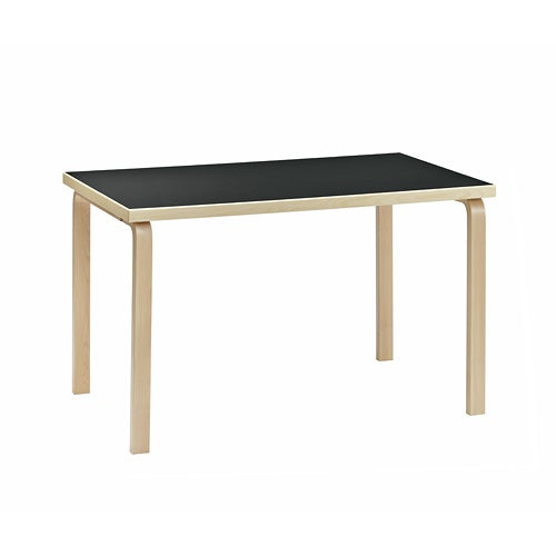 Aalto Table rectangular 80A ブラックリノリウム W1200mm