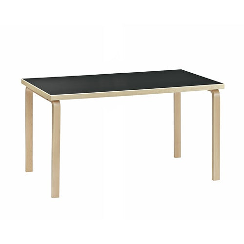 Aalto Table rectangular 81A ブラックリノリウム W1500mm