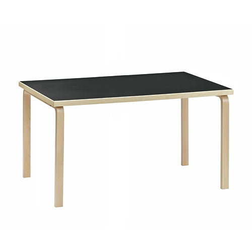 Aalto Table rectangular 82A ブラックリノリウム W1500mm