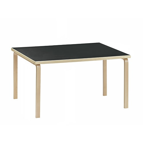 Aalto Table rectangular 82B ブラックリノリウム W1350mm