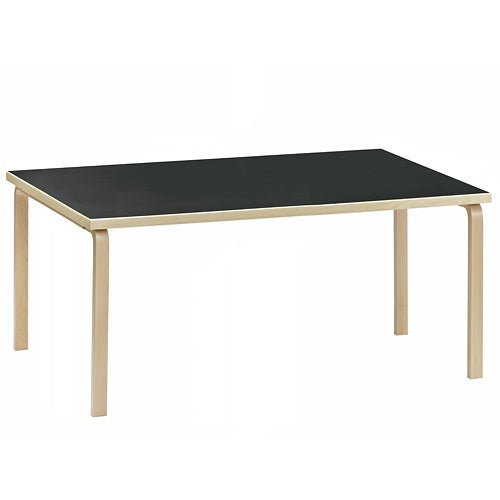 Aalto Table rectangular 83 ブラックリノリウム W1820mm