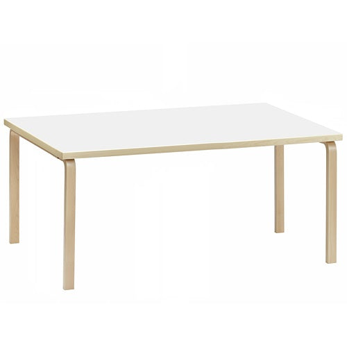 Aalto Table rectangular 83 ホワイトラミネート W1820mm