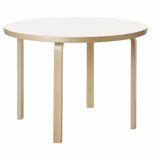 Aalto Table round 90A ホワイトラミネート Φ1000mm