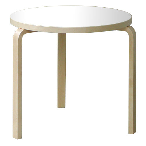 Aalto Table round 90B ホワイトラミネート Φ750mm