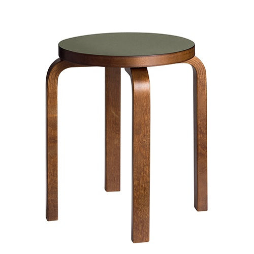 【廃番】artek（アルテック）スツール E60 ウォルナット×オリーブリノリウム