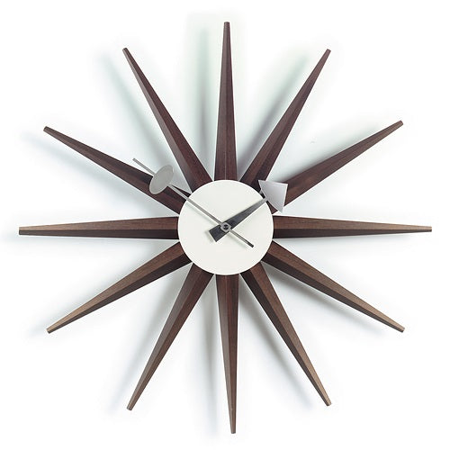 Sunburst Clock ウォルナット Φ470mm