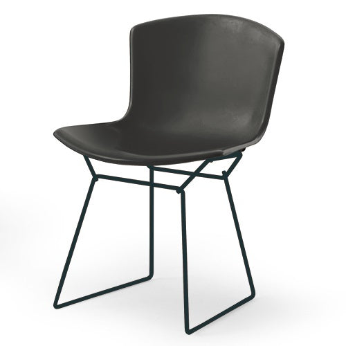 【廃番】Knoll（ノル）「 Plastic Side Chair（プラスチック サイドチェア）1956年」スチールワイヤーブラック/ブラック[935PC420D-1-BL]