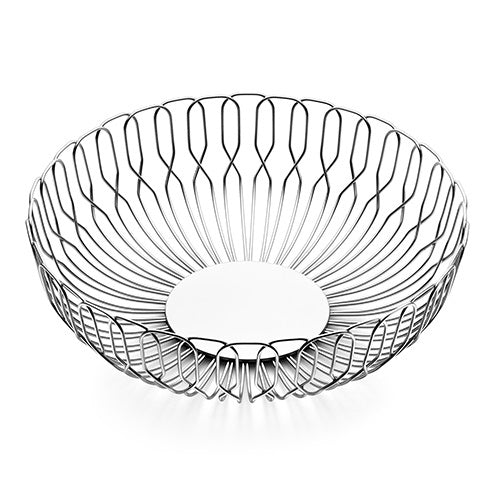 ALFREDO Bread basket L シルバー H79×Φ256mm