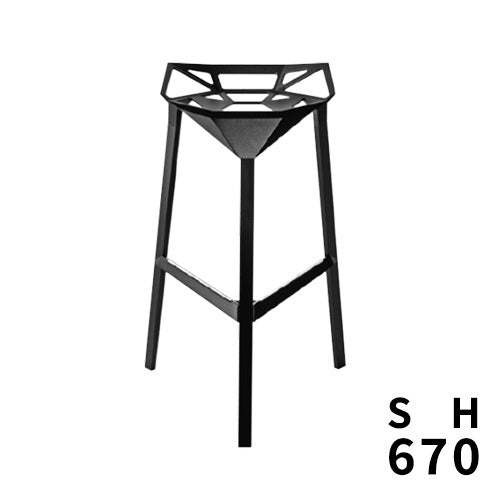 STOOL_ONE ブラック SH670mm