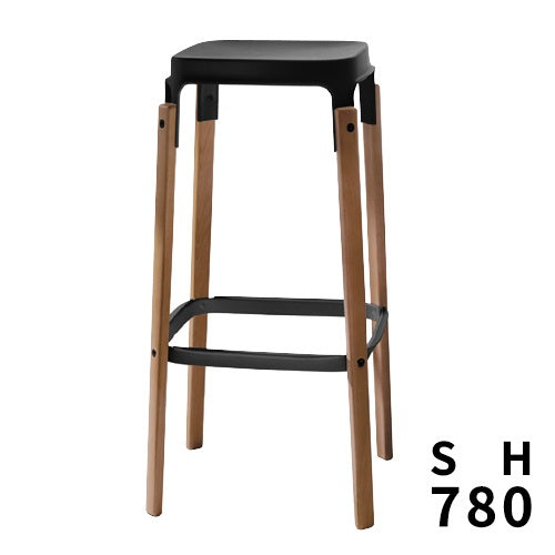 STEELWOOD STOOL ホワイト SH780mm