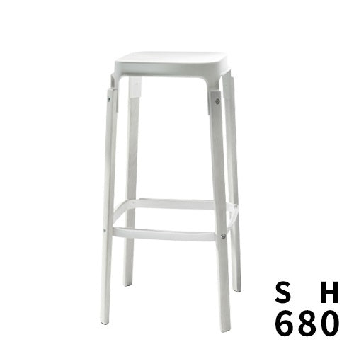 STEELWOOD STOOL ホワイト SH680mm