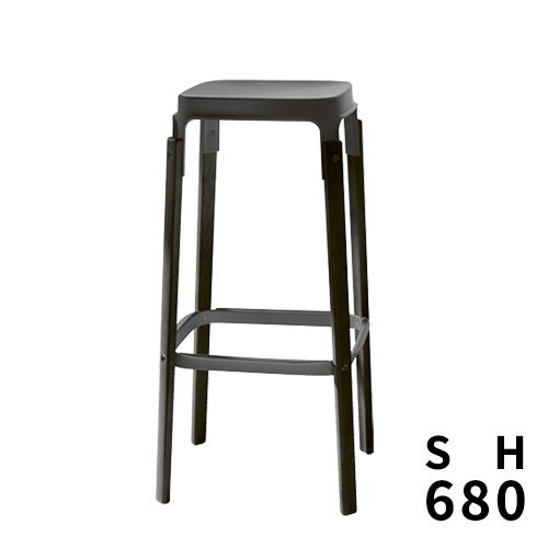 STEELWOOD STOOL ブラック SH680mm