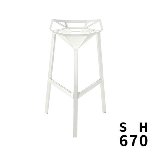 STOOL_ONE ホワイト SH670mm