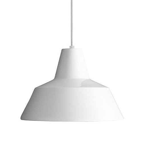 【廃番】MADE BY HAND（メイド・バイ・ハンド）ペンダント照明 THE WORKSHOP LAMP ワークショップランプ L ホワイト(ランプ別売)