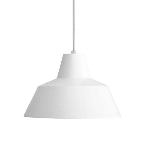 【廃番】MADE BY HAND（メイド・バイ・ハンド）ペンダント照明 THE WORKSHOP LAMP ワークショップランプ M ホワイト(ランプ別売)