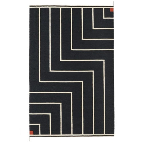 VIBEKE KLINT RUG VK-1   2.0×3.1m ブラック × ホワイト ブラック/ホワイト 約W2000mm