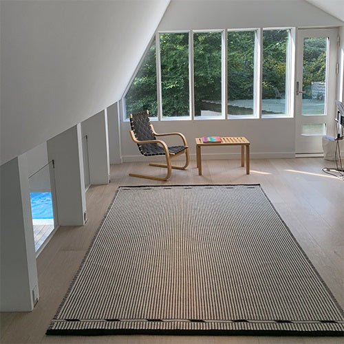 VIBEKE KLINT RUG VK-3   1.7×2.4m ホワイト × ブラック ホワイト/ブラック 約W1700mm