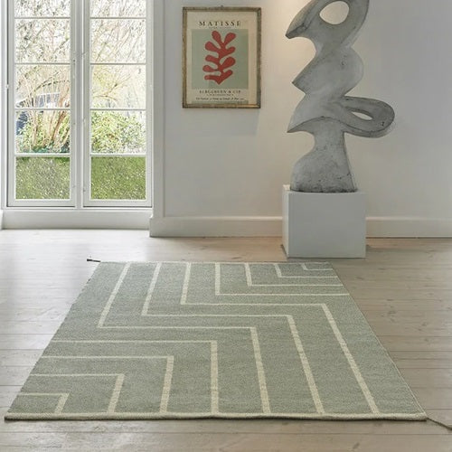 VIBEKE KLINT RUG VK-1   2.0×3.1m オリーブ × ホワイト オリーブ/ホワイト 約W2000mm