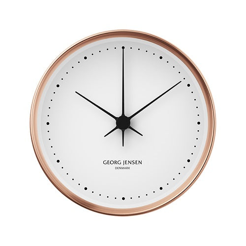 【廃番】ジョージ ジェンセン「 KOPPEL WALL CLOCK（コッペル・ウォールクロック） φ150 」銅フレーム/ホワイトダイヤル [9963587522]