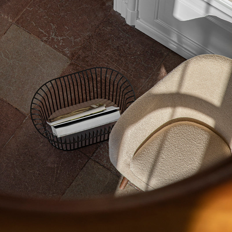 Ribbon Basket ブラック H303mm