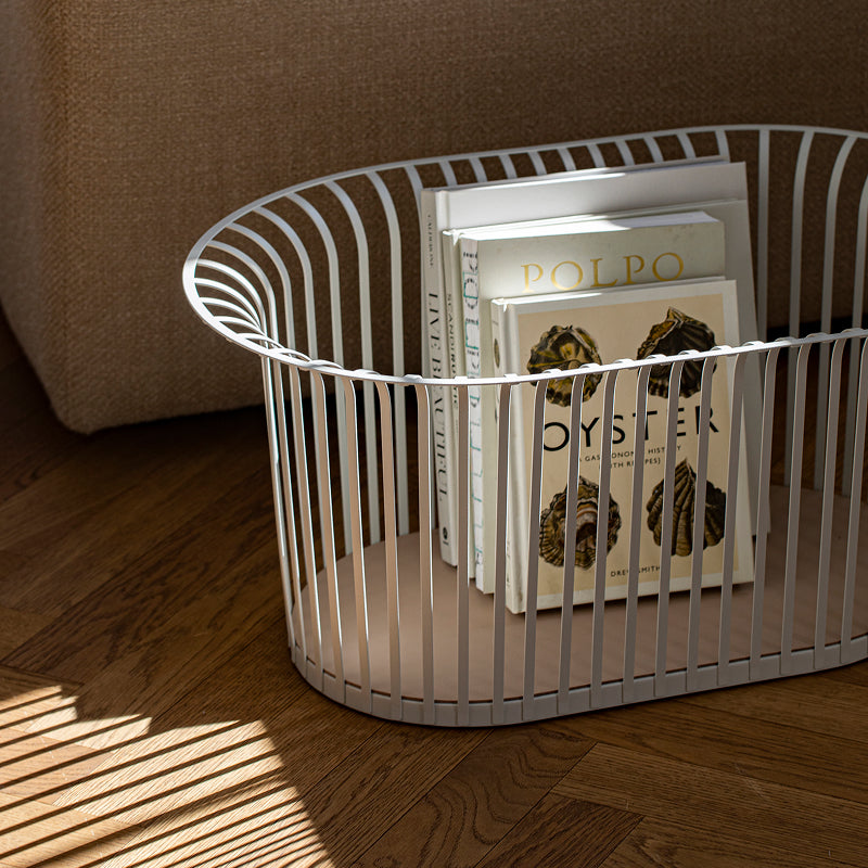 Ribbon Basket アイボリー H303mm