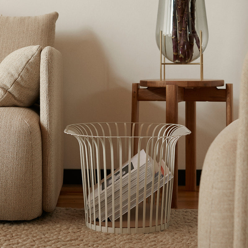 Ribbon Basket アイボリー H303mm