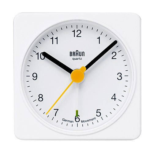 【廃番】BRAUN（ブラウン）置時計 ALARM CLOCK（アラームクロック）BNC002 ホワイト [996BC002WHWH]