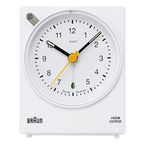 【廃番】BRAUN（ブラウン）置時計 ALARM CLOCK（アラームクロック）BNC004 ホワイト [996BNC004WHWH]