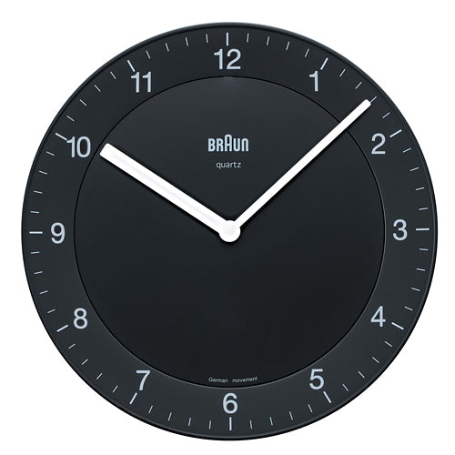 【廃番】BRAUN（ブラウン）掛時計 Wall Clock BC06B 200mm ブラック