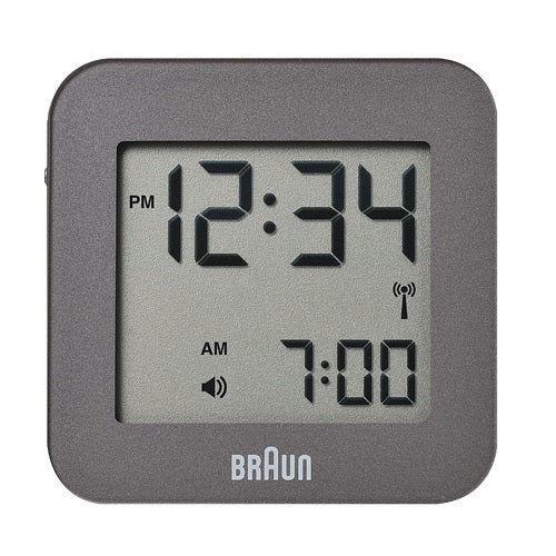 【廃番】BRAUN（ブラウン）置時計 Table Clock（テーブル・クロック）BNC008 グレー [996BNC008GYGY-RC]