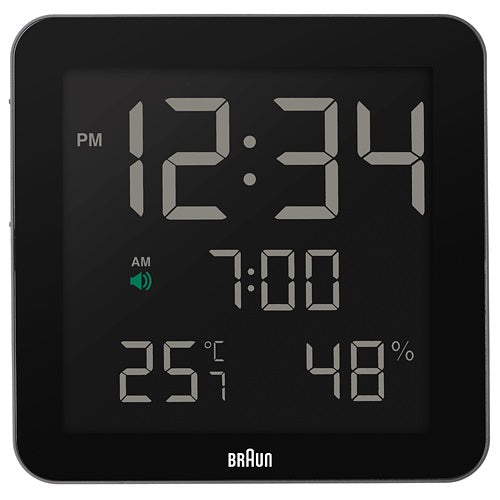 【廃番】BRAUN（ブラウン）置時計 DIGITAL CLOCK（デジタルクロック）BNC014 ブラック [996BNC014BK-NRC]