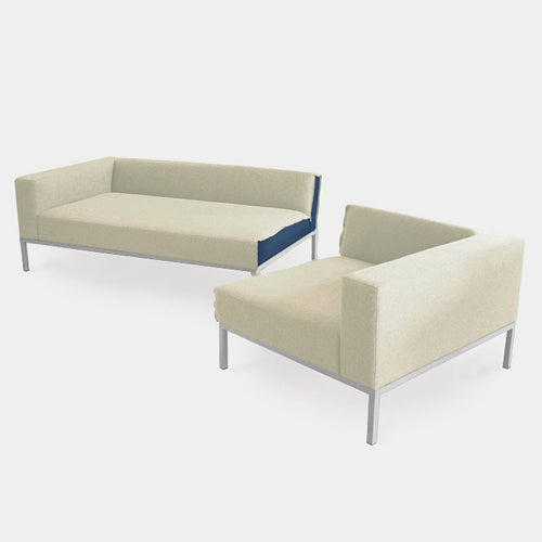 【廃番】AIRCONDITIONED（エアコンディションド）KARATE CHOP SOFA（カラテ チョップ ソファ）ベージュxアイスホワイト【取寄品】