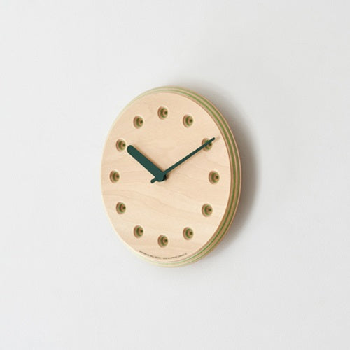 Paper-WoodCLOCK グリーン Φ220mm