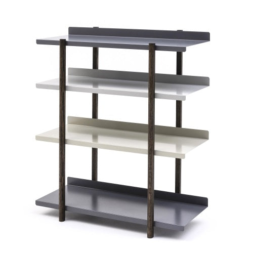 MARGE SHELF OILFINISH 4段LG/BE/DG/DG ライトグレー/ベージュ/ダークグレー/ダークグレー H947.5mm