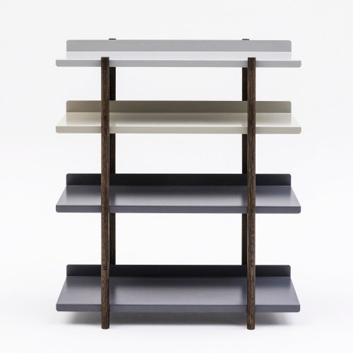 MARGE SHELF OILFINISH 4段LG/BE/DG/DG ライトグレー/ベージュ/ダークグレー/ダークグレー H947.5mm