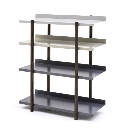 MARGE SHELF OILFINISH 4段LG/BE/DG/DG ライトグレー/ベージュ/ダークグレー/ダークグレー H947.5mm