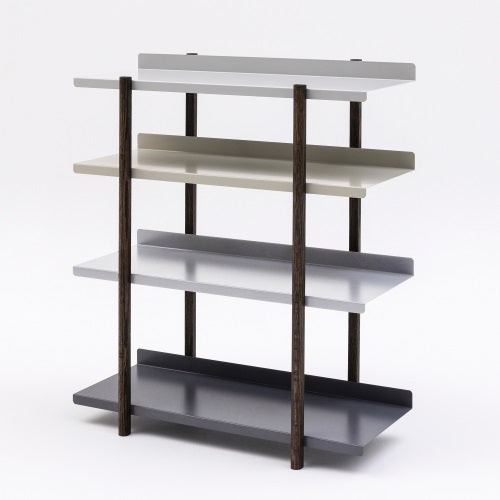 MARGE SHELF OILFINISH 4段LG/LG/BE/DG ライトグレー/ライトグレー/ベージュ/ダークグレー H947.5mm