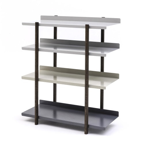 MARGE SHELF OILFINISH 4段LG/LG/BE/DG ライトグレー/ライトグレー/ベージュ/ダークグレー H947.5mm