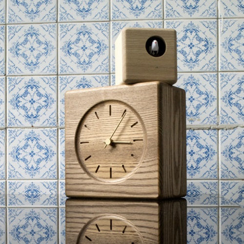 Cubist Cuckoo Clock ブラウン/ナチュラル H276mm - YAMAGIWA OnlineStore