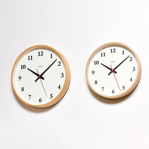 Plywood clock ナチュラル Φ305mm