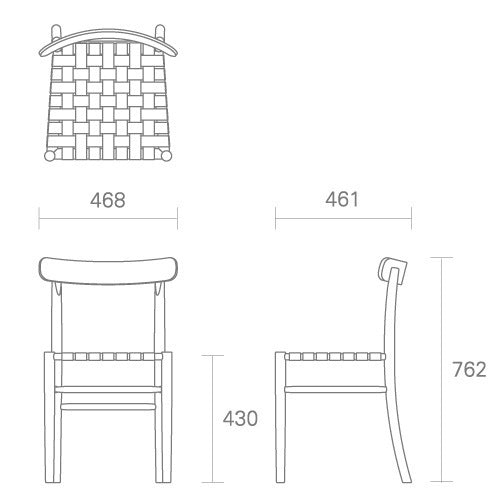 Lightwood チェア 張座レッド/メープル材ナチュラルクリア SH430mm