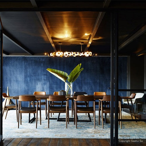 HIROSHIMA アームチェア 張座オレンジ/ビーチ材ナチュラルホワイト