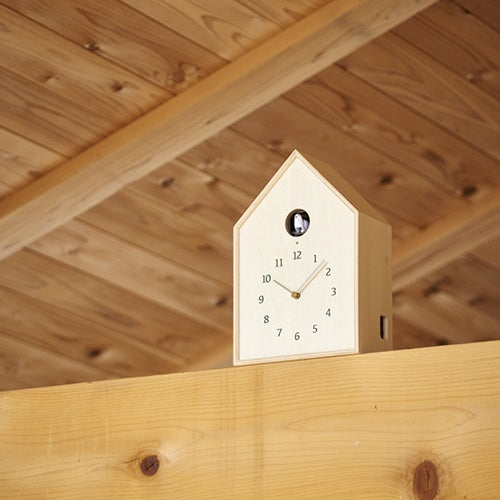Birdhouse Clock ナチュラル W181mm - YAMAGIWA OnlineStore