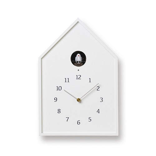 Birdhouse Clock  ホワイト W181mm