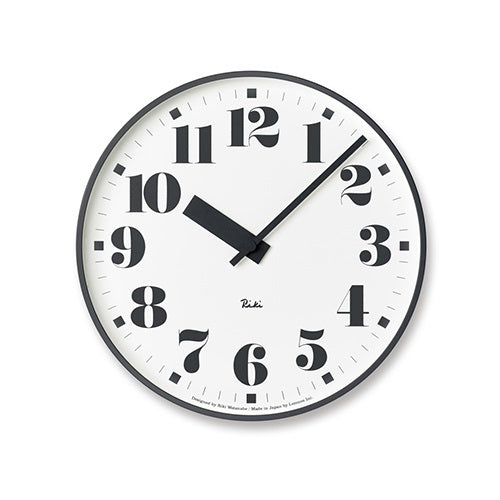 RIKI PUBLIC CLOCK 12数字 ブラック Φ256mm