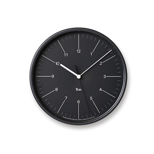 RIKI STEEL CLOCK ブラック Φ204mm