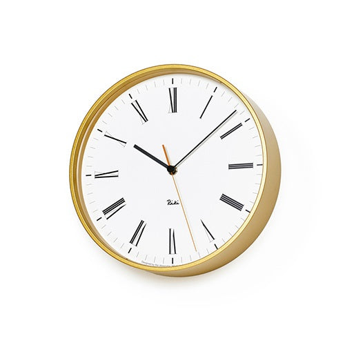 RIKI ROMAN CLOCK ゴールド Φ251mm - YAMAGIWA OnlineStore
