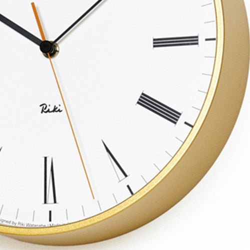 RIKI ROMAN CLOCK ゴールド Φ251mm - YAMAGIWA OnlineStore
