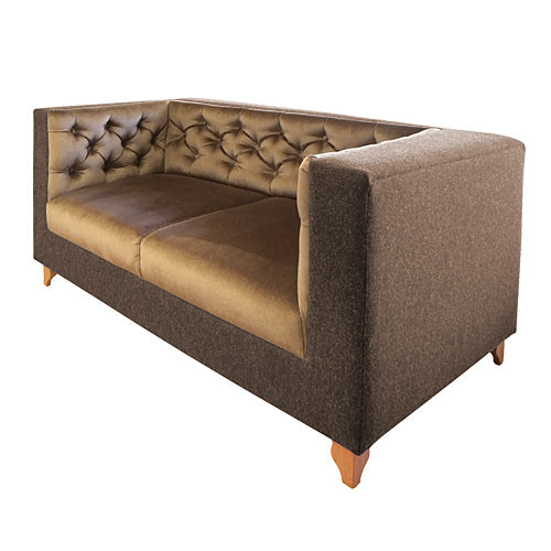 【廃番】WILLIAM WARREN（ウィリアム・ウォレン）「ENGLISH PUB SOFA」2シーター/ブラウン・ベージュ【取寄品】[996WW16C]